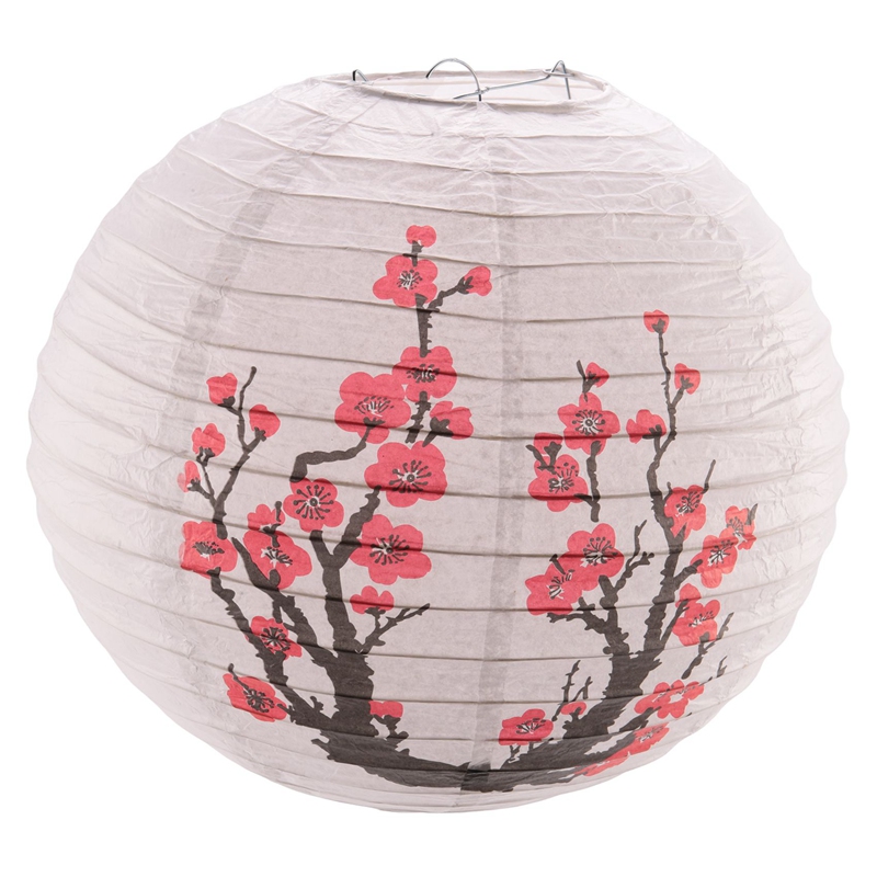 12-Inch Cherry Blossom Japanes - đánh giá và giá Japanese Lantern Paper
